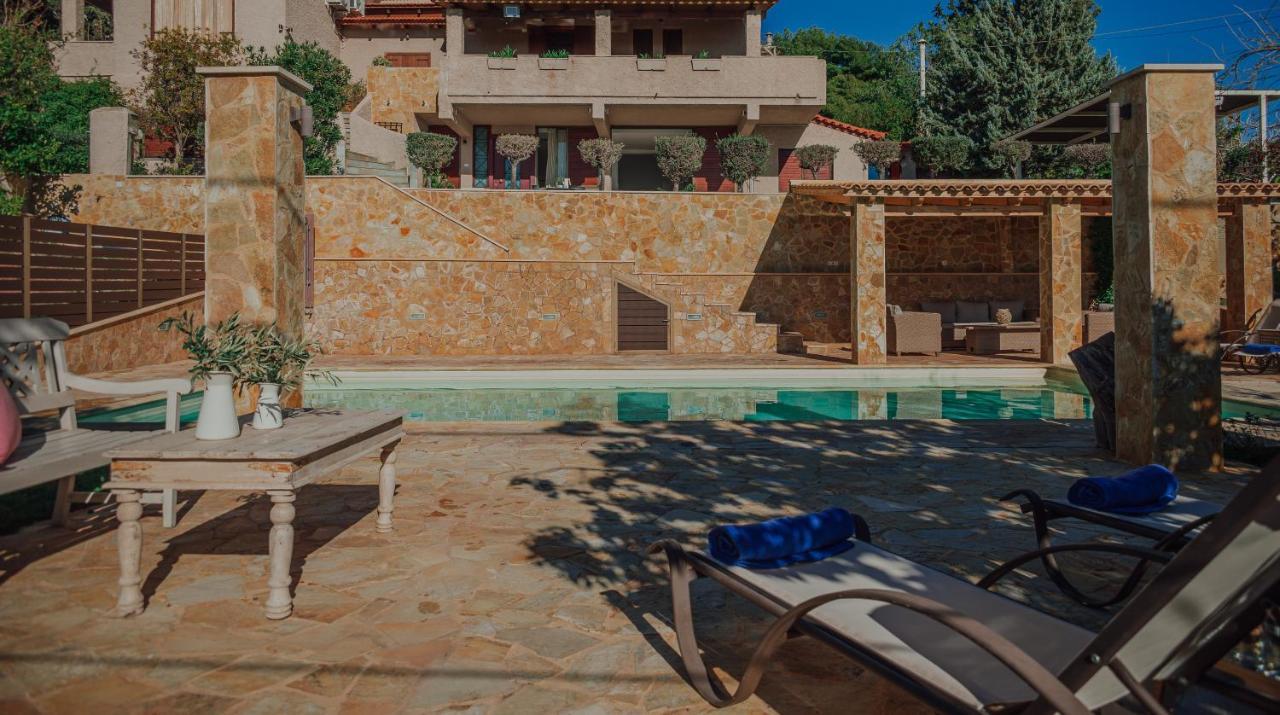 Pool And Sea View Apartments Agia Marina  Exterior photo